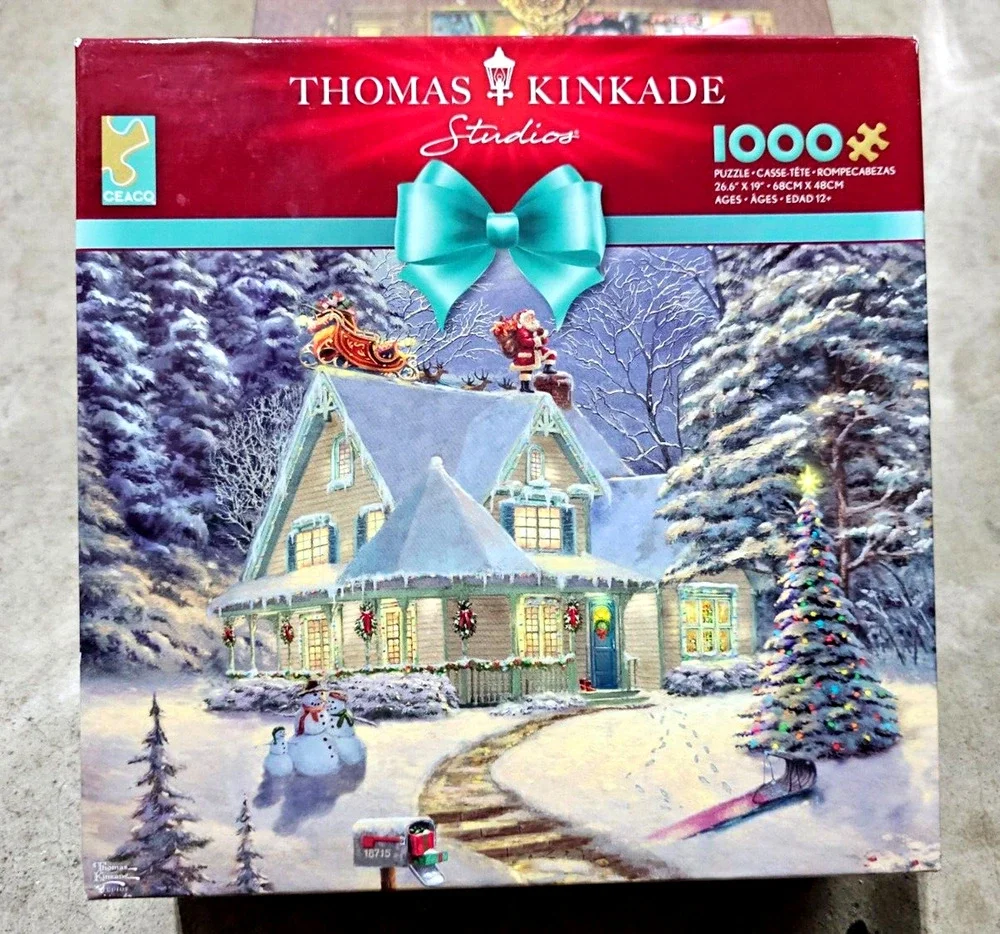 Thomas Kinkade Studios Midnight Delivery 1000 Piece Ceaco Puzzle